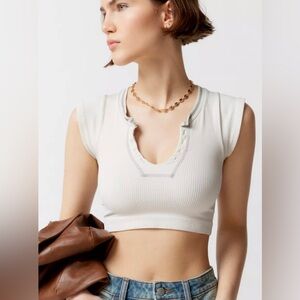 Urban Outfitters Go For Gold Crop Top